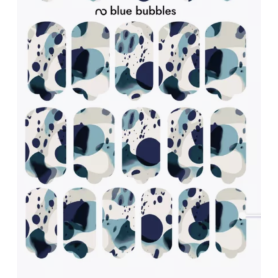 Nagelfolie Blue Bubbles - Nail Wraps by Provocative Nails 2