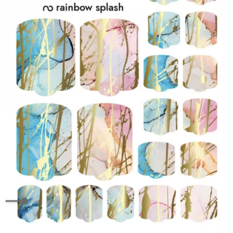 Rainbow splash - PEDIKÜRE Nail Wraps by Provocative Nails