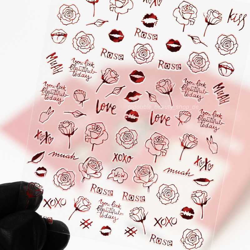 Aufkleber  01-NAILART STICKER-Double Beauty Shop