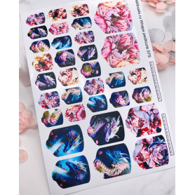 Nagelfolie 575 Nail Wraps für Pediküre AMINAILS 2