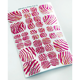 Nagelfolie 12 Foil Nail Wraps für Pediküre AMINAILS 2