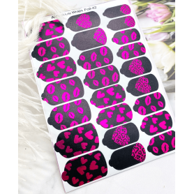 Nagelfolie 42 Foil Nail Wraps für Maniküre AMINAILS 2