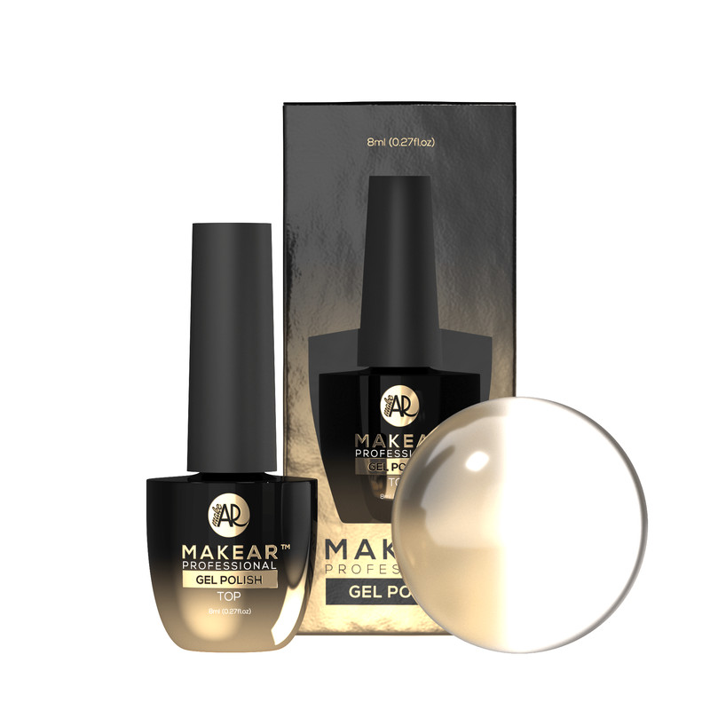 Clear Top Coat OHNE HEMA No Wipe 8ml MAKEAR