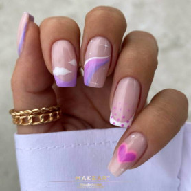 Jelly Pink - Nude Rubber Base ohne Hema 8ml MAKEAR 2