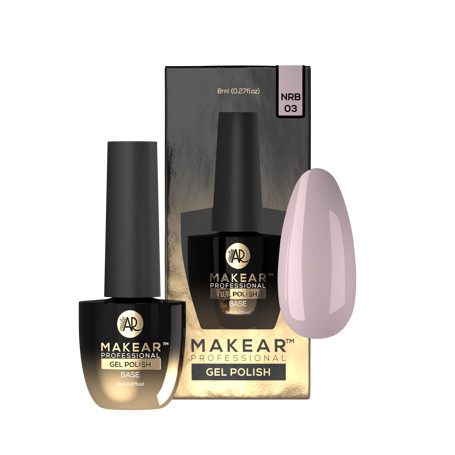 Pudding Pink - Nude Rubber Base ohne Hema 8ml MAKEAR