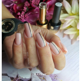 Smoky Beige - Nude Rubber Base ohne Hema 8ml MAKEAR 2