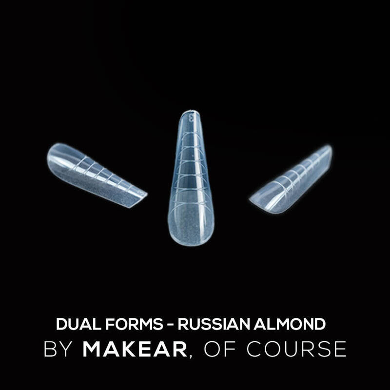 Russian Almond - DUAL FORMS (tips 120 st.) MAKEAR