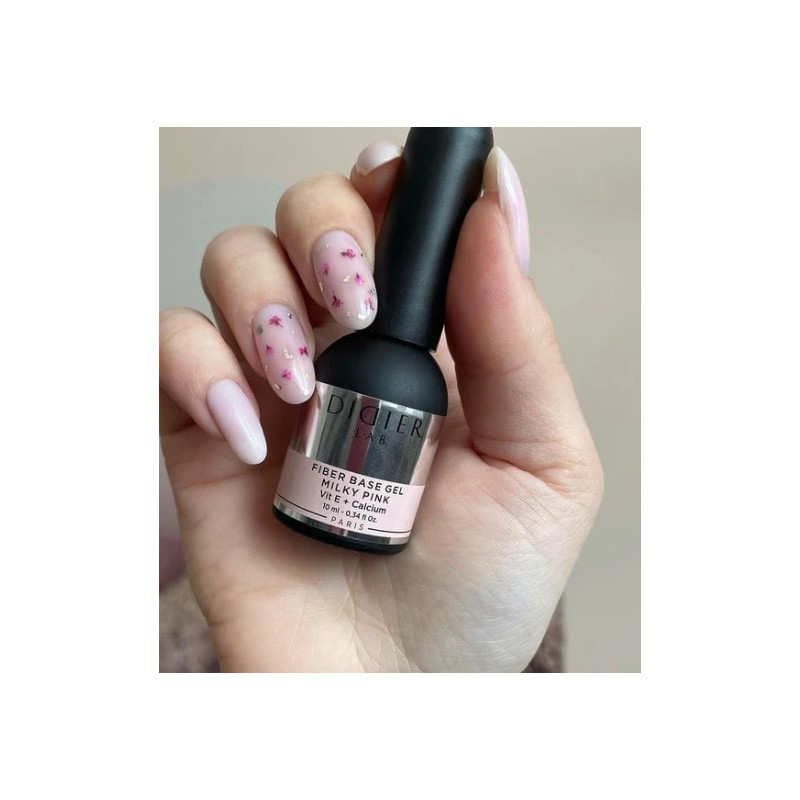 MILKY PINK - FIBER BASE COAT 10 ml DIDIER LAB-Online-Shop-Double Beauty Shop
