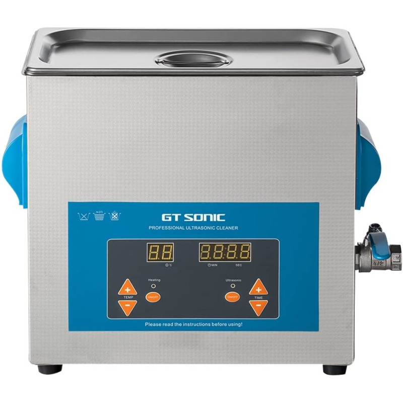 Professionelles Ultraschallreinigungsgerät mit Ablaufhahn 6 Liter-Ultraschallreiniger-Double Beauty Shop