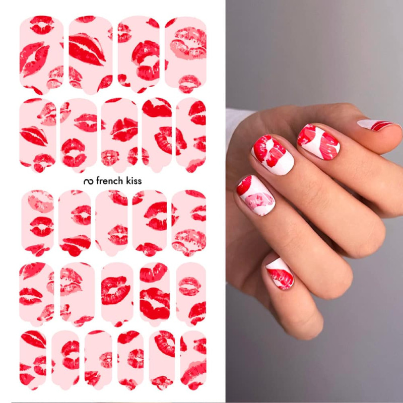 French kiss - Nail Wraps by Provocative Nails