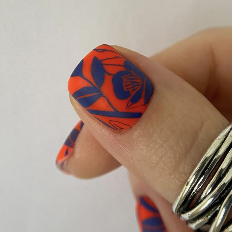 0008 stamping schablone + design blatt ART STAMPING-ALLE SCHABLONEN-Double Beauty Shop