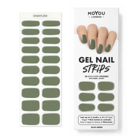 OLIVE GREEN - Gel Nail Strip (Gel Wraps) MoYou London 2