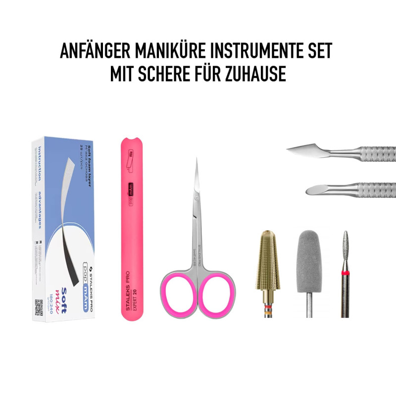 Anfänger Maniküre - Instrumente Set mit Schere für Zuhause