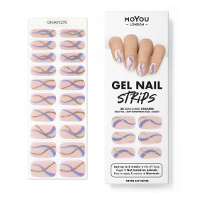 NEVER SAY NEVER - Gel Nail Strip (Gel Wraps) MoYou London 2