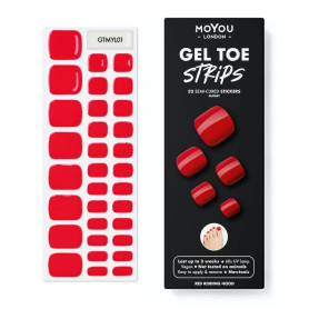 RED RIDDING HOOD - PEDIKÜRE Gel Nail Strip (Gel Wraps)...