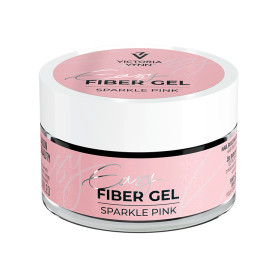 SPARKLE PINK- NO FILE Easy Fiber Gel UV/LED 50ml VICTORIA...