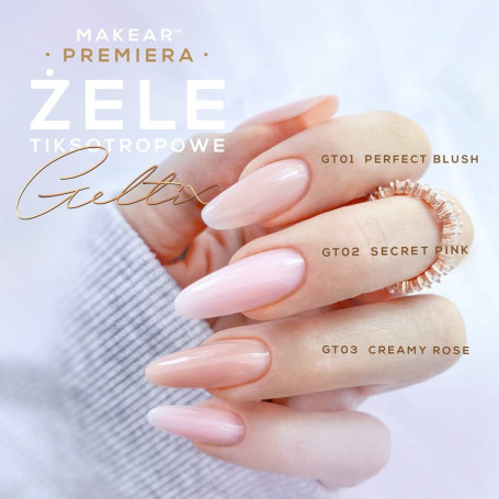 Secret Pink - NO FILE GELTIX (15ml, 50ml) MAKEAR