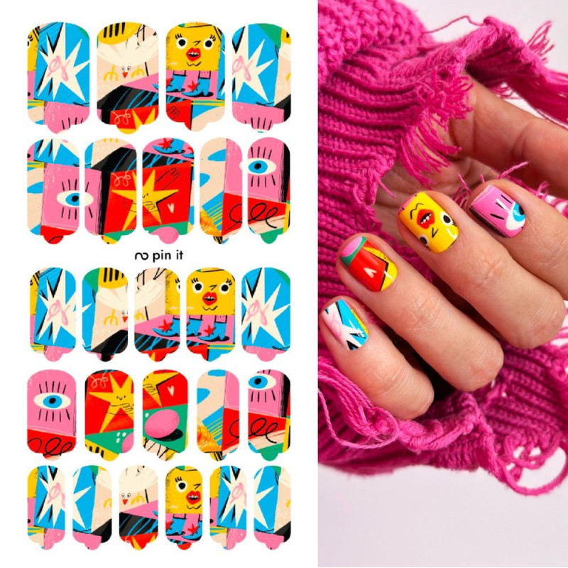 Pin It - Nail Wraps by Provocative Nails