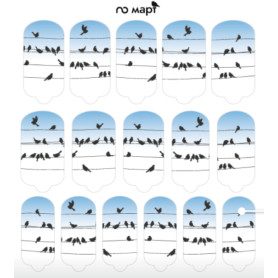 Nagelfolie March - Nail Wraps by Provocative Nails 2