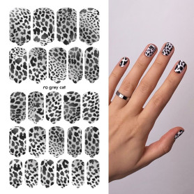 Nagelfolie Grey cat - Nail Wraps by Provocative Nails