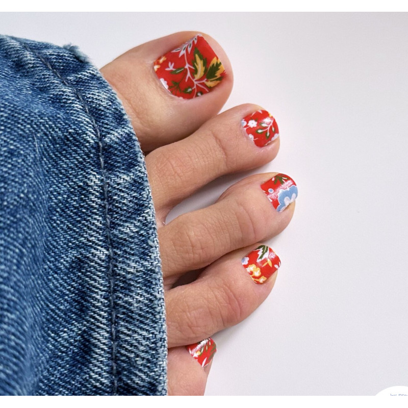 Kimono - PEDIKÜRE Nail Wraps by Provocative Nails