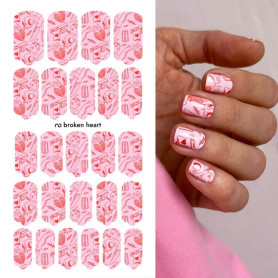 Nagelfolie Broken heart - Nail Wraps by Provocative Nails 2