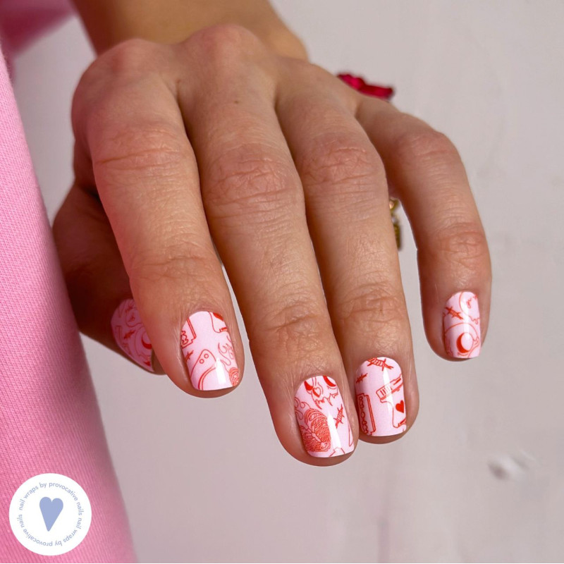 Broken heart - Nail Wraps by Provocative Nails