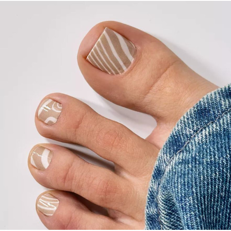 Latte - PEDIKÜRE Nail Wraps by Provocative Nails