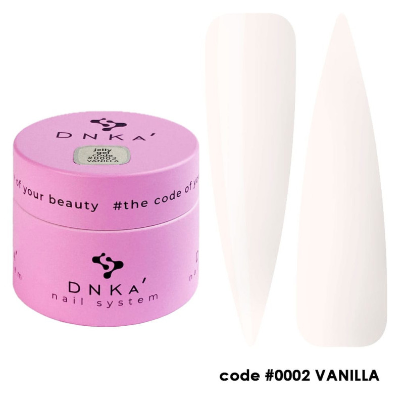 0002 Vanilla - Jelly Gel 15ml DNKa-GEL-Double Beauty Shop