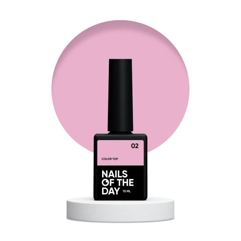 02 COLOR TOP - Cover Top Coat (No Wipe) 10ml NAILS OF THE DAY-Online-Shop-Double Beauty Shop