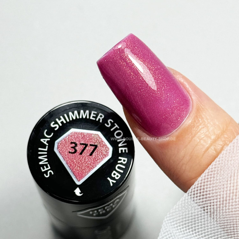 377 SHIMMER STONE RUBY - UV Nagellack 7ml Semilac