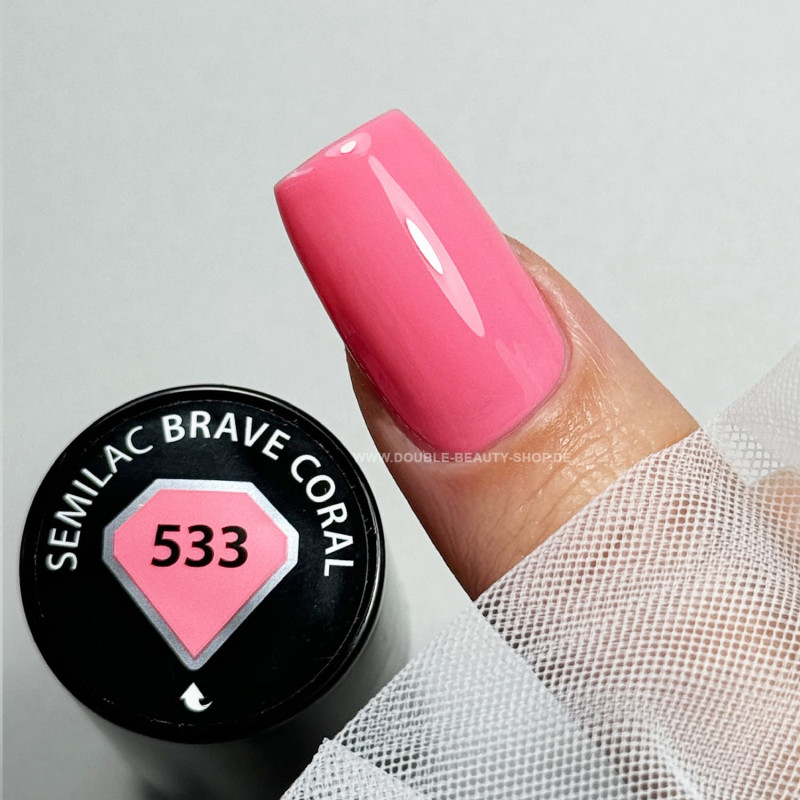 533 Celebrate Brave Coral - UV Nagellack 7ml Semilac