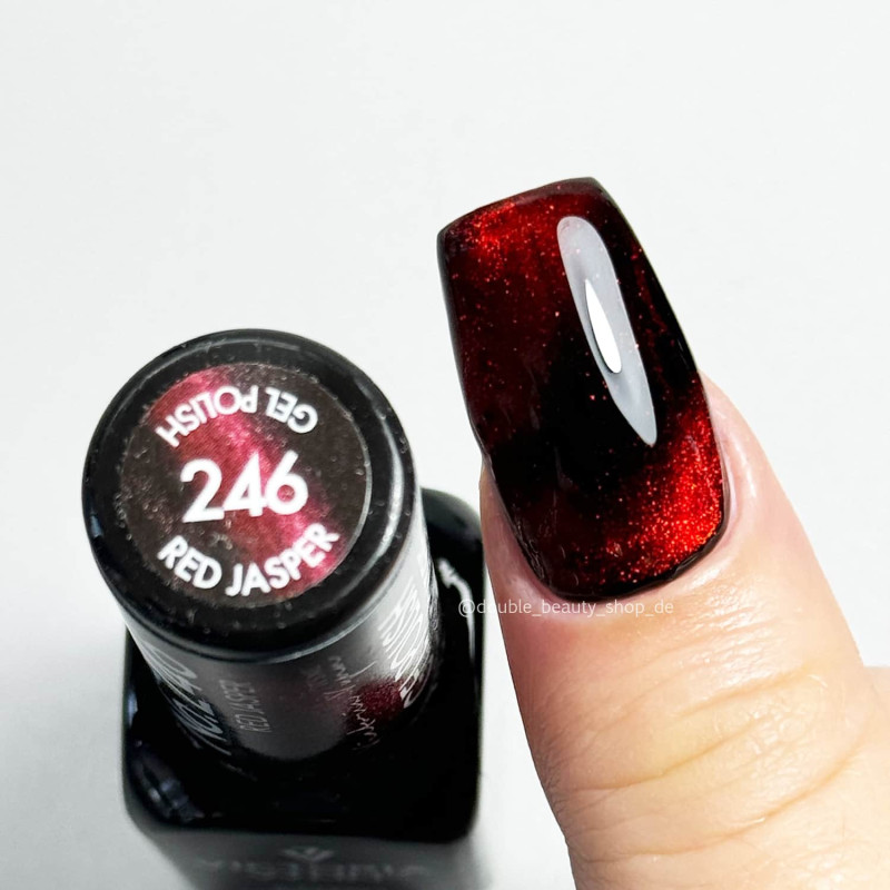 246 Red Jasper Stone Cat Eye Gel polish 8ml VICTORIA VYNN