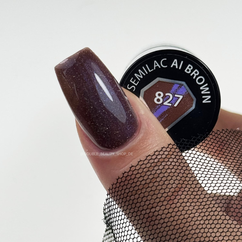 827 AI Brown - UV Nagellack 7ml Semilac