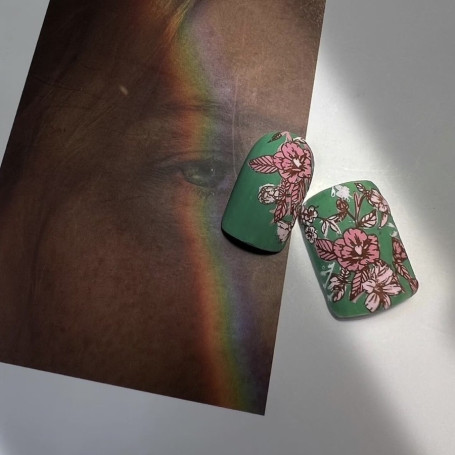 0009 by Vakula Matte stamping schablone + design blatt ART STAMPING