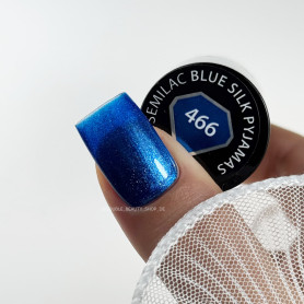 466 Blue Silk Pyjamas - UV Nagellack Cat Eye 7ml Semilac 2
