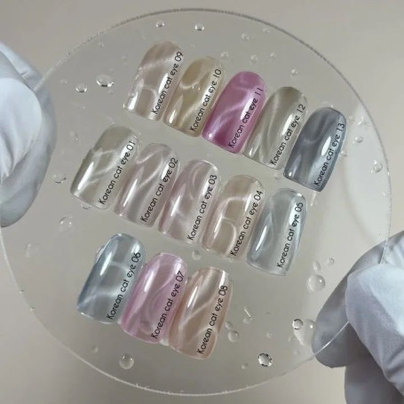 12 KOREAN CAT EYE - GEL POLISH 10ml NAILS OF THE DAY