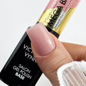 SHIMMER PEACH — Mega Base (Rubber Base coat) 8 ml... 2
