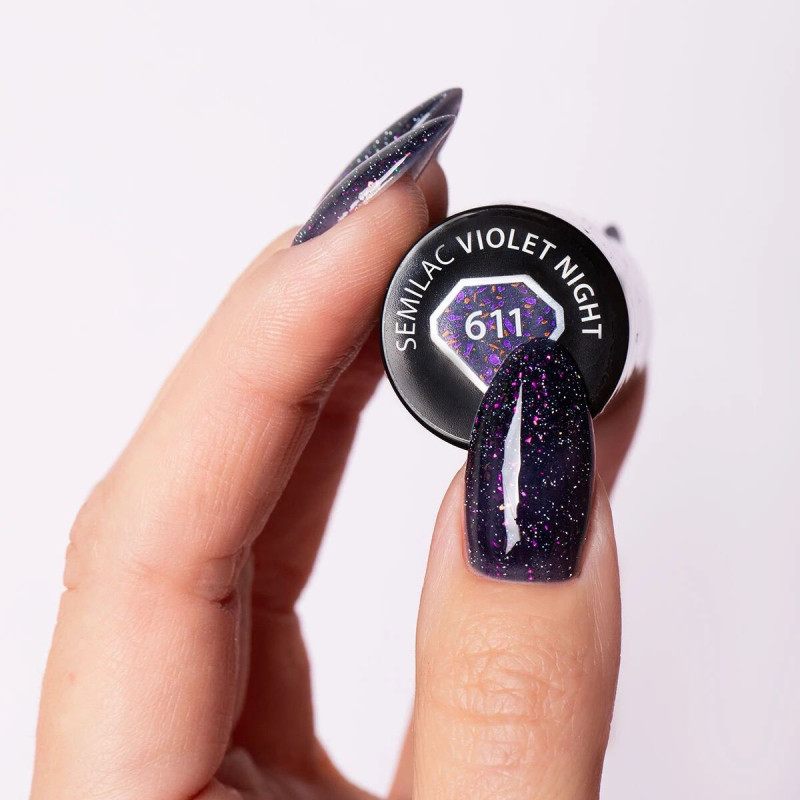 611 Violet Night - UV Nagellack 7ml Semilac