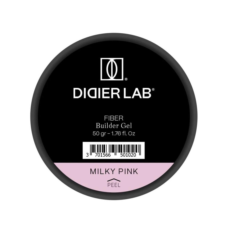Milky Pink - Fiber Builder Gel OHNE HEMA 50g Didier Lab-Online-Shop-Double Beauty Shop