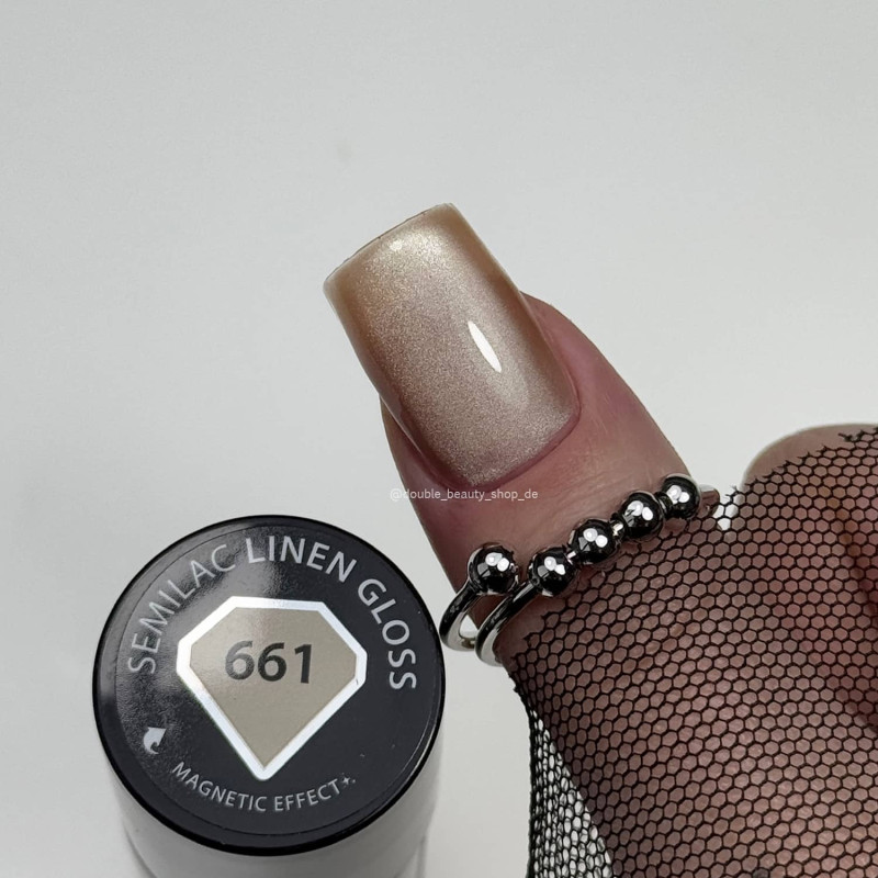 661 Linen Gloss - Cat Eye UV Nagellack 7ml Semilac