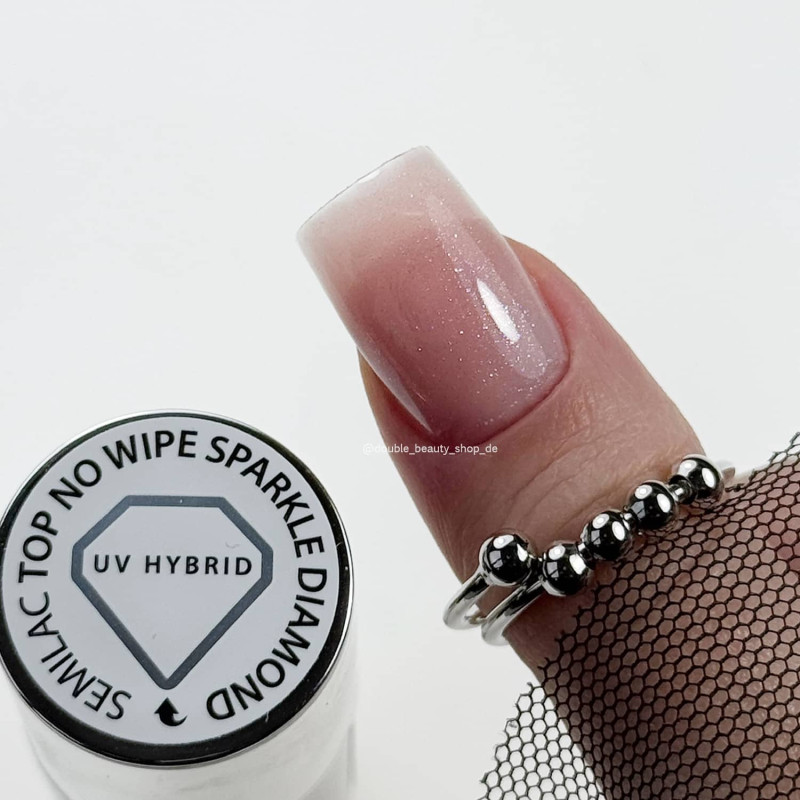 SPARKLE DIAMOND - TOP COAT NO WIPE 7ml Semilac