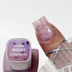0061 Confetti - Cover Base Coat 12ml DNKa 2
