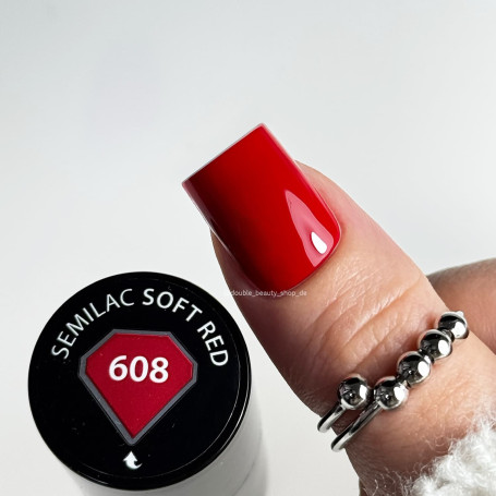 608 Soft Red - UV Nagellack 7ml Semilac