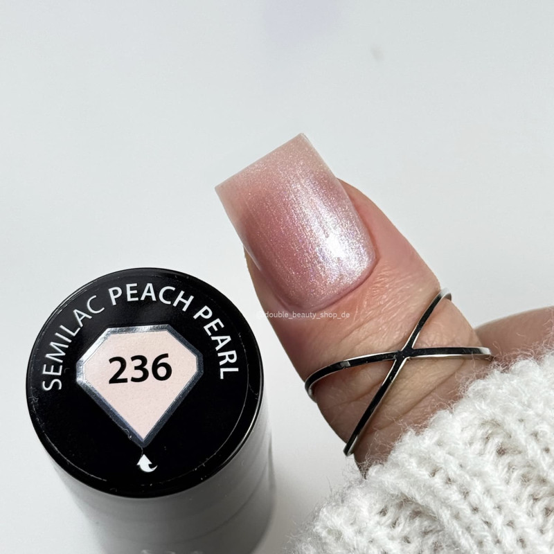 236 Peach Pearl - UV Nagellack 7ml Semilac-Online-Shop-Double Beauty Shop