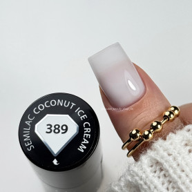 389 COCONUT ICE CREAM - UV Nagellack 7ml Semilac 2