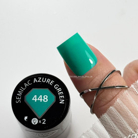 448 Azure Green - UV Nagellack 7ml Semilac 2