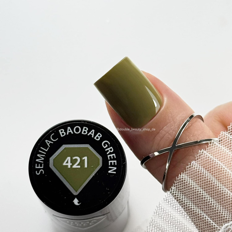 421 BAOBAB GREEN - UV Nagellack 7ml Semilac