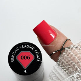 006 Classic Coral - UV Nagellack Semilac  7 ml 2
