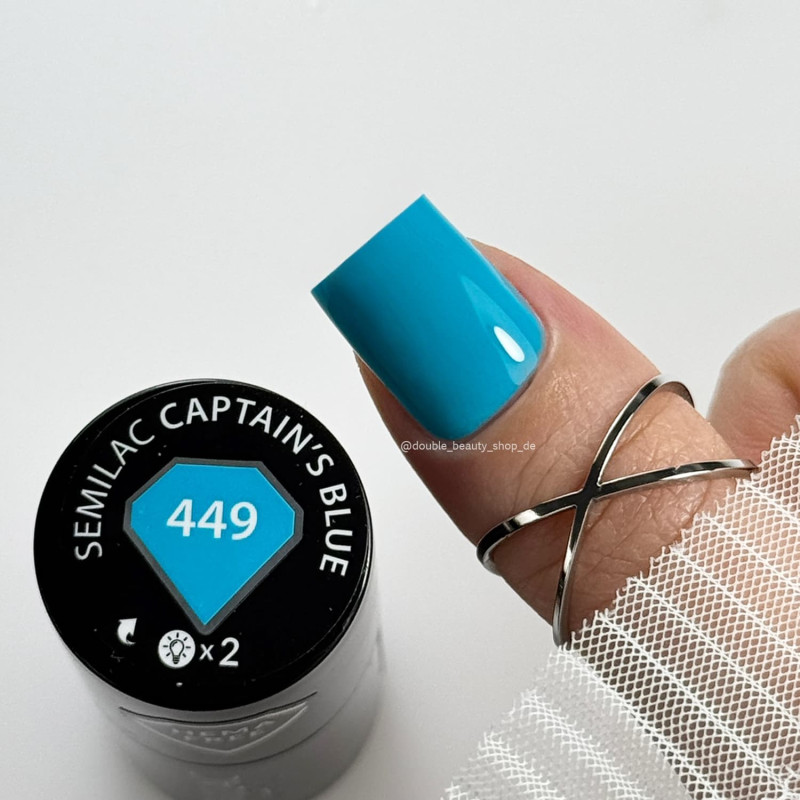 449 Captain’s Blue - UV Nagellack 7ml Semilac-Online-Shop-Double Beauty Shop